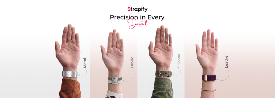 Bracelets Strapify Maroc pour Samsung Xiaomi Huawei Amazfit Kieslect
