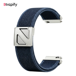 Bracelet tissu premium bleu 22mm respirant pour Huawei Watch GT Xiaomi
