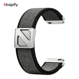Bracelet nylon premium gris 22mm magnétique pour Amazfit GTR et Kieslect
